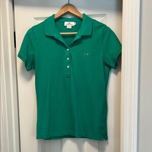 Vineyard Vines Women's Green Polo Shirt
